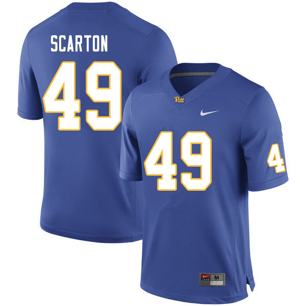 Men #49 Jake Scarton Pitt Panthers College Football Jerseys Sale-Royal